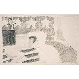 Tom Wesselmann - Drawing For One Cent Life (For Ting Lithograph)