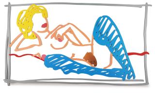 Tom Wesselmann - Fast Sketch Nude With Stockings