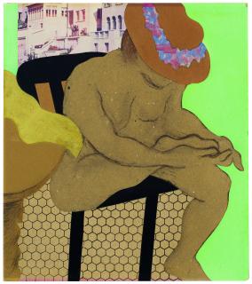 Tom Wesselmann - Judy Trimming Toenails (Green Wall)