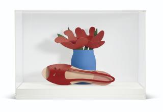 Tom Wesselmann - Maquette for Tiny Shoe and Tulip (Red Shoe)