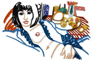 Tom Wesselmann - Monica in Robe with Matisse