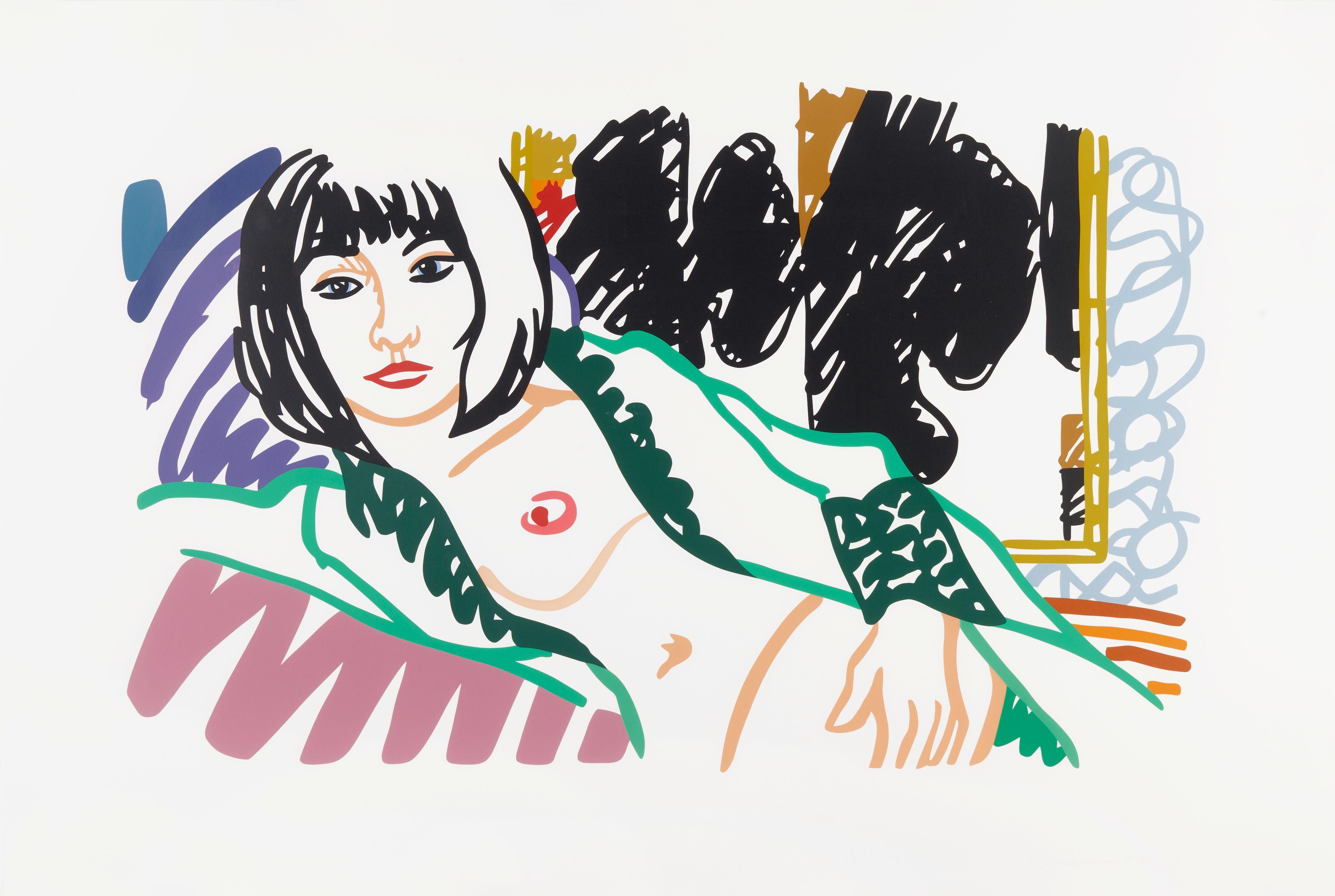 Tom Wesselmann - Monica in Robe with Motherwell
