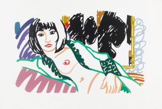 Tom Wesselmann - Monica in Robe with Motherwell