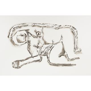 Tom Wesselmann - Monica Lying on her Side with Scribble