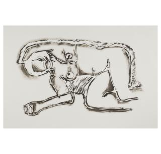 Tom Wesselmann - Monica Lying on her Side with Scribble