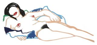 Tom Wesselmann - Monica Relaxing On Robe