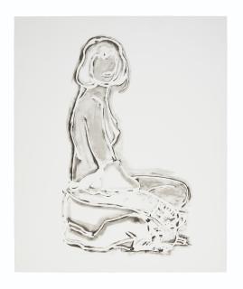 Tom Wesselmann - Monica Sitting, Robe Half Off