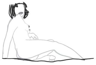 Tom Wesselmann - Monica Sitting Twisted (Grey)