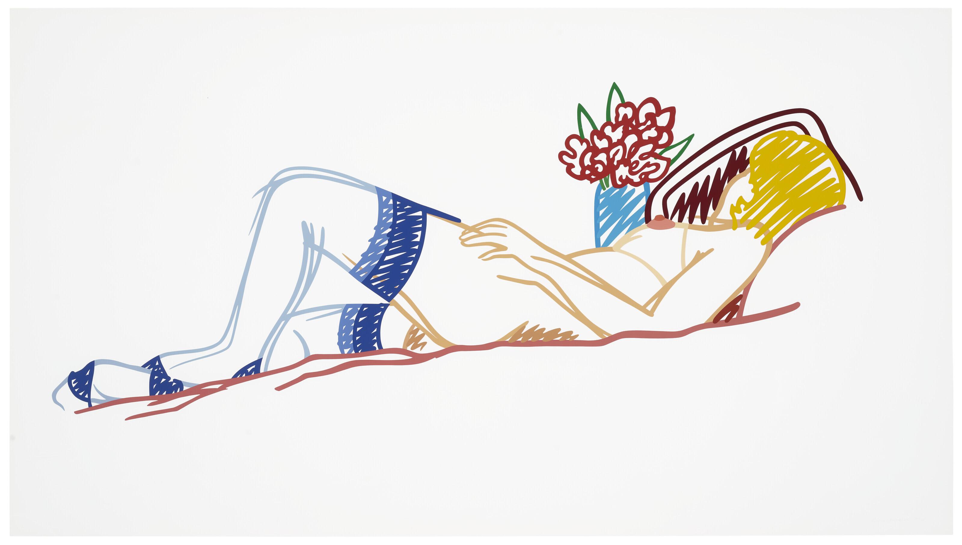 Tom Wesselmann - Nude with Bouquet and Stockings