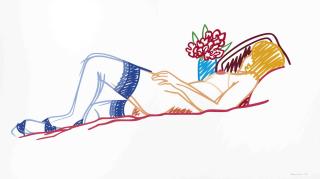 Tom Wesselmann - Nude with Bouquet and Stockings