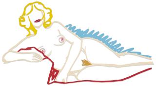 Tom Wesselmann - Rosemary Lying on One Elbow (Edition Steel Drawing)