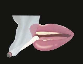 Tom Wesselmann - Smoker #6 (previously titled as Mouth #20)