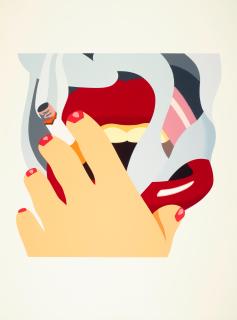 Tom Wesselmann - Smoker, from An American Portrait 1776-1976