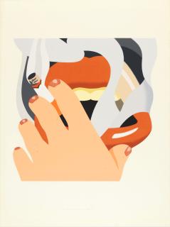 Tom Wesselmann - Smoker, from An American Portrait
