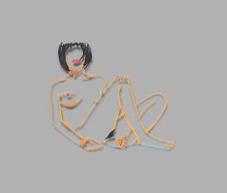 Tom Wesselmann - Steel Drawing/Sitting Nude Edition