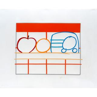 Tom Wesselmann - Still Life with Apple, Orange and Radio