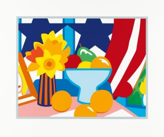 Tom Wesselmann - Still Life with Blowing Curtain (red)
