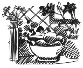 Tom Wesselmann - Still Life with Daisies, Lilies and Fruit (Proof #1)