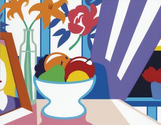 Tom Wesselmann - Still Life with Lilies and Mixed Fruit