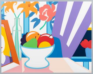 Tom Wesselmann - Still Life with Lilies and Mixed Fruit