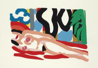 Tom Wesselmann - Study #2 for Iris with Motherwell