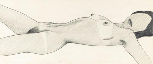 Tom Wesselmann - Study Drawing for Nude on a Couch