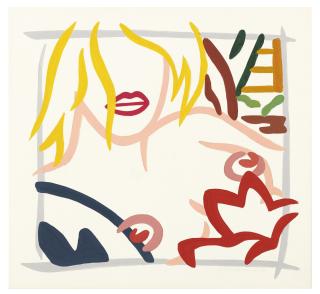 Tom Wesselmann - Study For Bedroom Blonde With Necklace (No Necklace)
