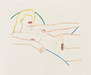 Tom Wesselmann - Study For Kate Nude Line Drawing