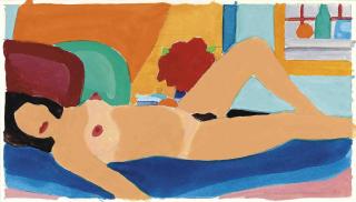 Tom Wesselmann - Study for Nude on Couch