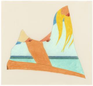 Tom Wesselmann - Study For Seascape Dropout (Porcelain)