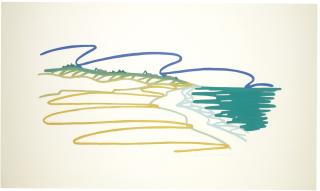Tom Wesselmann - Study For Seascape (Long Beach With Sky)