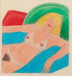 Tom Wesselmann - Study for Shiny Nude