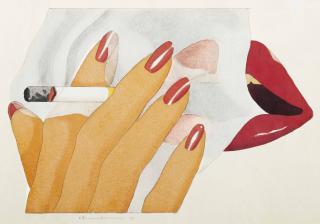 Tom Wesselmann - Study for Smoker Lithograph (Study #2)