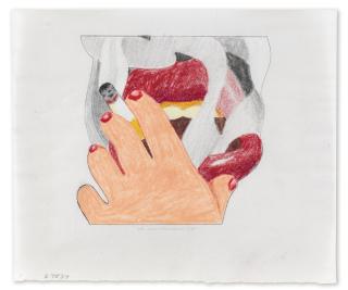 Tom Wesselmann - Study For Smoker Silkscreen