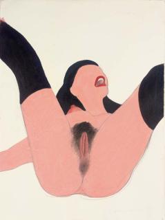 Tom Wesselmann - Study for Spread Leg Nude