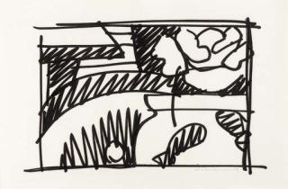 Tom Wesselmann - Study for Still Life with Goldfish and Rose