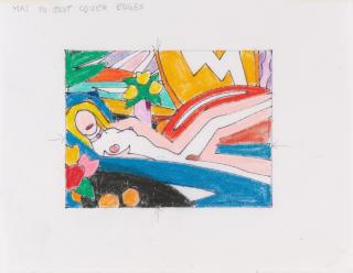 Tom Wesselmann - Study For Sunset Nude (Squared Off)