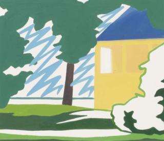 Tom Wesselmann - Study for yellow cabin by lake