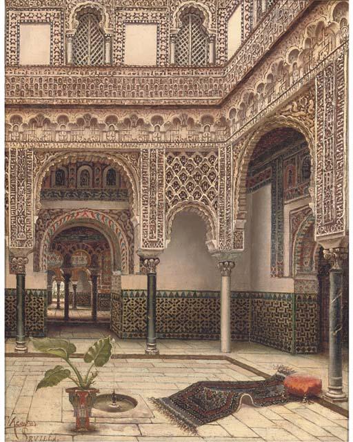 Tomas Aceves - Courtyard of The Dolls, The Alcazar, Seville