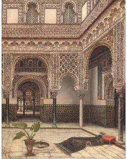 Tomas Aceves - Courtyard of The Dolls, The Alcazar, Seville