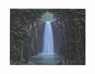 Tomás Sánchez - Cascada Con Dos Contempladores