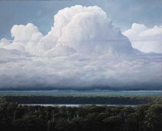 Tomás Sánchez - Nubes sobre la laguna