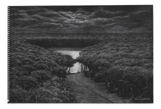 Tomás Sánchez - Paisaje Con Bosque Y Lago, 1997