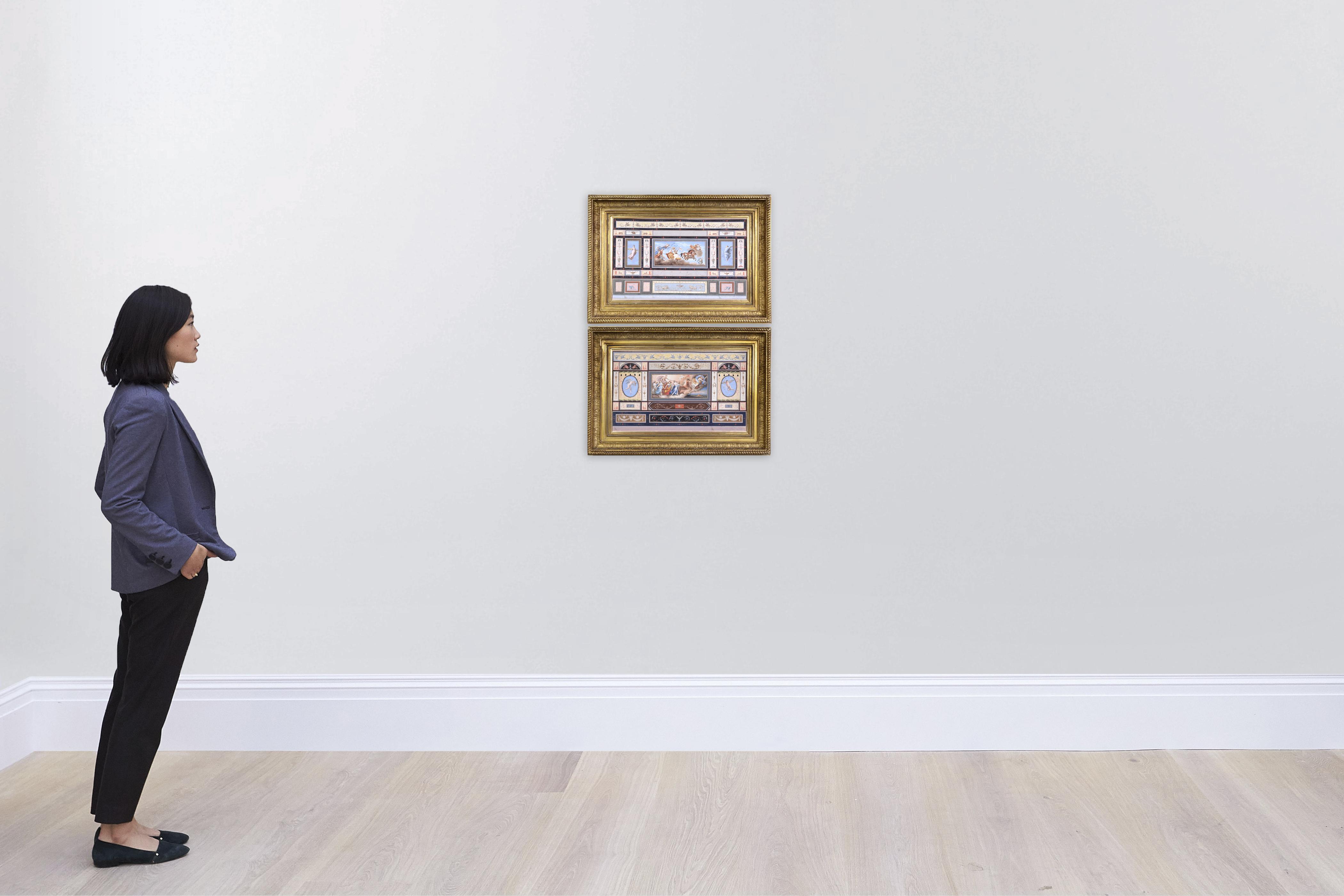 Tomasso Bigatti - Ceiling Frescoes Depicting Aurora And Apollo, Circa 1800, After Guido Reni (1575-1642)