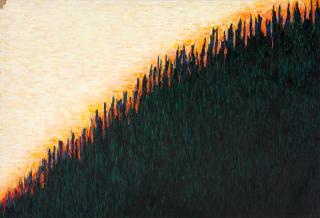 Tomasz Tatarczyk - Zbocze (Hillside) 39 3/4 x 59 in. (101.0 x 149.9 cm) unframed