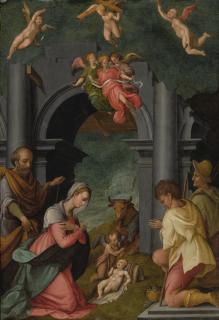 Tommaso D\'Antonio Manzueli - The Adoration Of The Shepherds