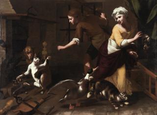 Tommaso Salini - A Fable From Aesop: The Cat, The Monkey And The Chestnuts