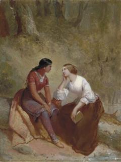Tompkins Harrison Matteson - The Meeting of Hetty and Hist