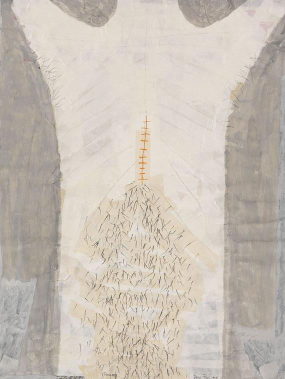 Tone Fink - Hausmauerbäume. Ohne Titel. Genähter Körper