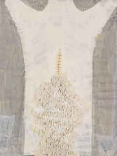 Tone Fink - Hausmauerbäume. Ohne Titel. Genähter Körper